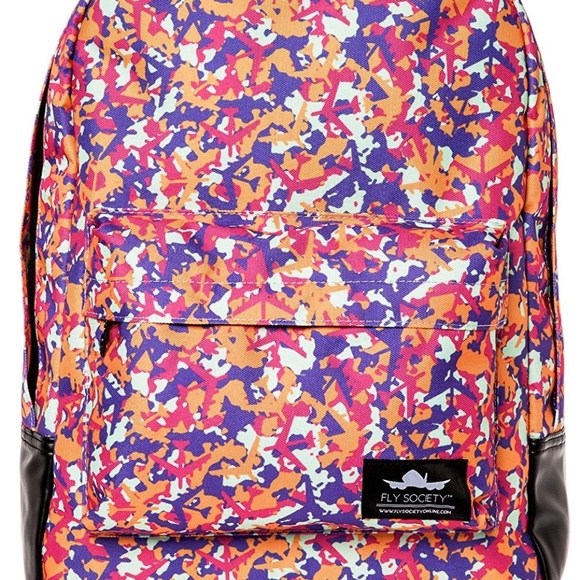 FLY SOCIETY UNISEX SCHOOL BACKPACK - Picture 1 of 4
